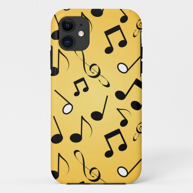 Capa Para iPhone 11 Padrão de música (Verso)