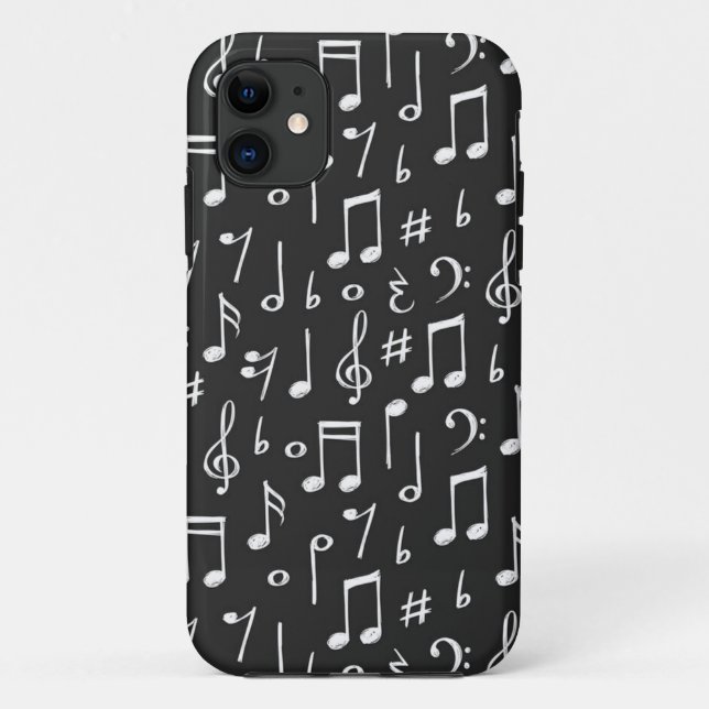 Capa Para iPhone 11 Padrão de música (Verso)