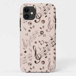 Capa Para iPhone 11 Padrão de música