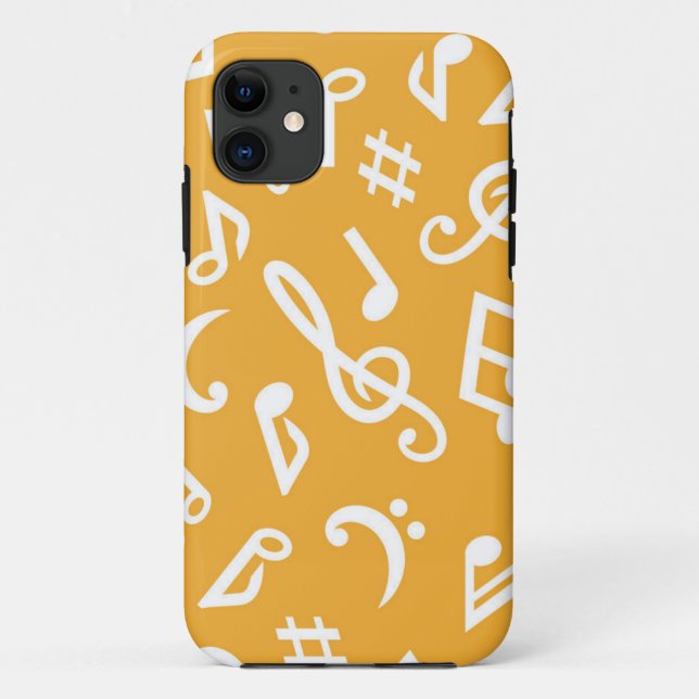 Capa Para iPhone 11 Padrão de música (Verso)