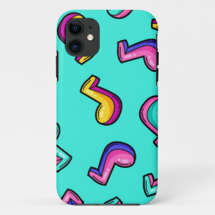 Capa Para iPhone 11 Padrão de música