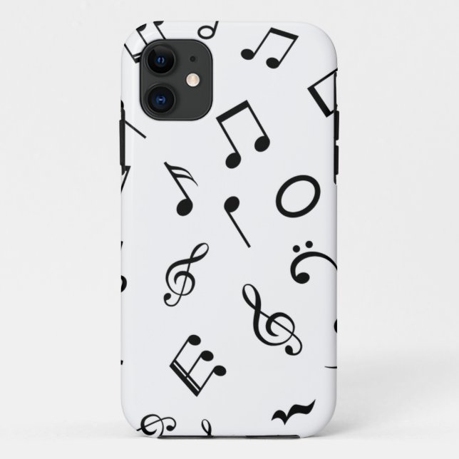 Capa Para iPhone 11 Padrão de música (Verso)