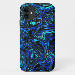 Capa Para iPhone 11 Padrão de onda de texturas de Abstrato líquido