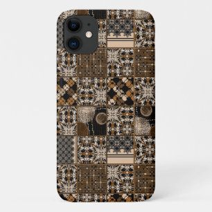 Capa Para iPhone 11 Padrão de patchwork russo