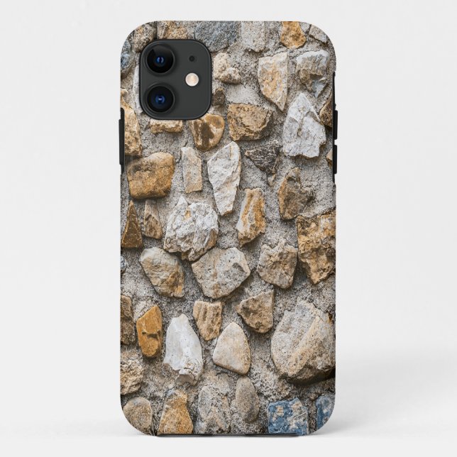 Capa Para iPhone 11 Padrão de pedra, pedra natural (Verso)