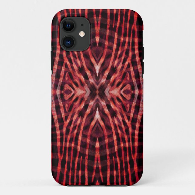 Capa Para iPhone 11 Padrão de Pele de Zebra Kaleidoscópio (Verso)