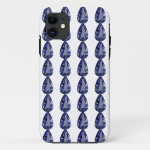 Capa Para iPhone 11 Padrão de pera azul