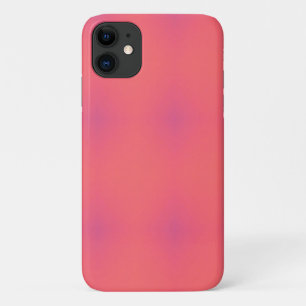 Capa Para iPhone 11 Padrão de Pink e Roxo Suave