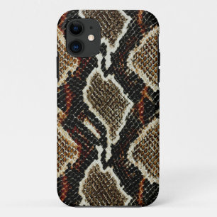 Capa Para iPhone 11 padrão de répteis selvagem cobra impressão