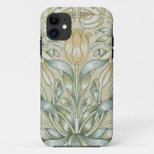 Capa Para iPhone 11 Padrão de Romã Antigo William Morris Lírio