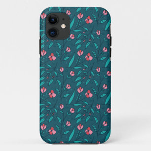 Capa Para iPhone 11 Padrão de rosas simples