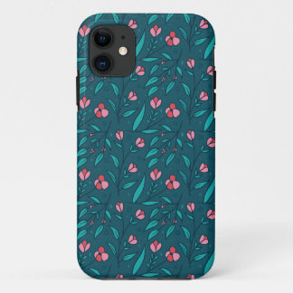 Capa Para iPhone 11 Padrão de rosas simples
