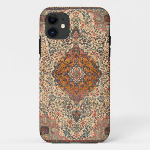 Capa Para iPhone 11 Padrão de Rug Persa de Vintage refinado