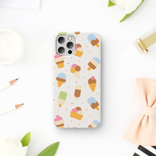 Capa Para iPhone 11 Padrão De sorvete, Cone De Sorvete, Picolé De Gelo