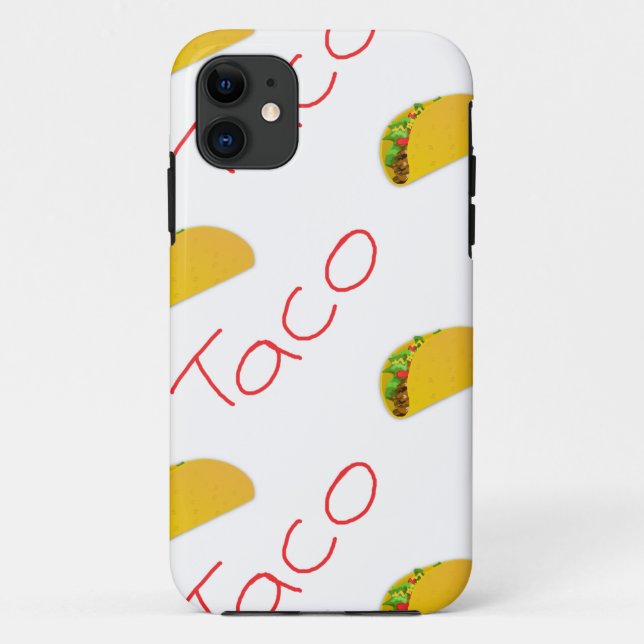 Capa Para iPhone 11 Padrão de taco ativado (Verso)