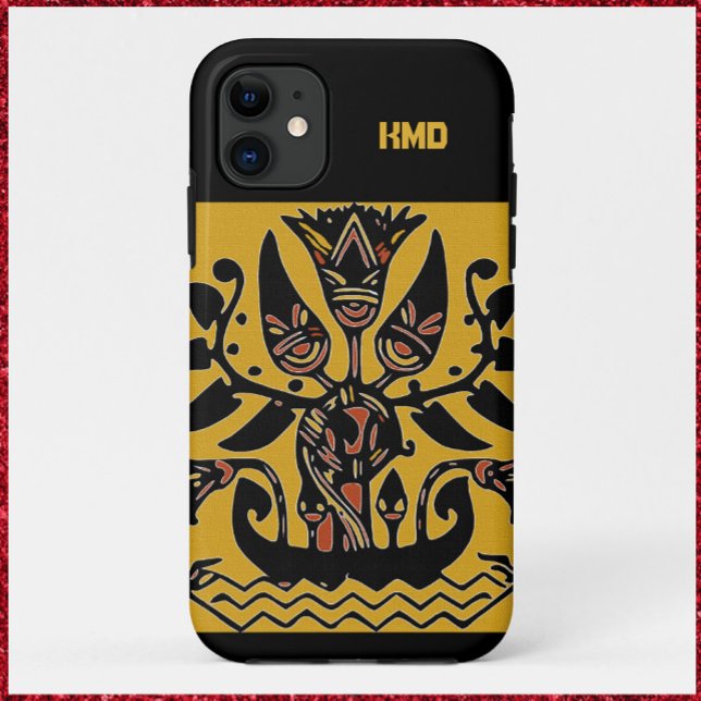 Capa Para iPhone 11 Padrão de tatuagem étnica tribal (Criador carregado)