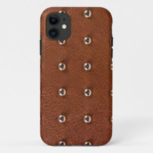Capa Para iPhone 11 padrão de textura de couro