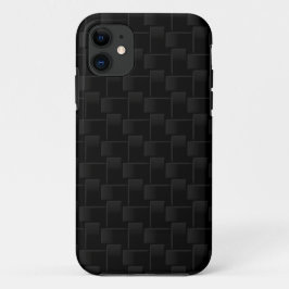 Capa Para iPhone 11 Padrão de verificação preto