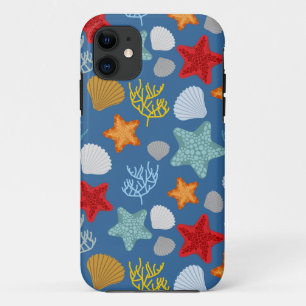 Capa Para iPhone 11 Padrão de vida submarina