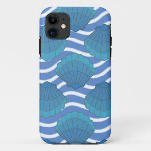 Capa Para iPhone 11 Padrão De Vintage Seashell E Ondas