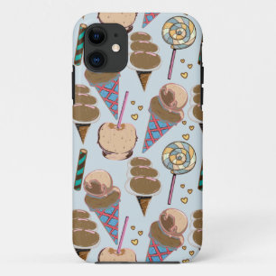 Capa Para iPhone 11 padrão do sorvete Padrão do lombo pirulito 2