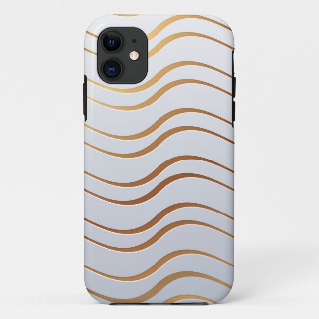 Capa Para iPhone 11 Padrão Dourado 3 (Verso)