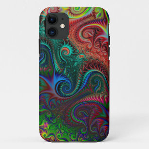 Capa Para iPhone 11 Padrão Espiral Colorido abstrato