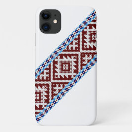 Capa Para iPhone 11 Padrão Estoniano De Cinto Tecido