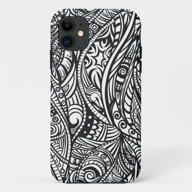 Capa Para iPhone 11 Padrão étnico 3 (Verso)
