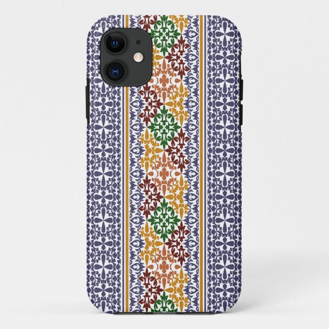 Capa Para iPhone 11 padrão étnico elegante (Verso)