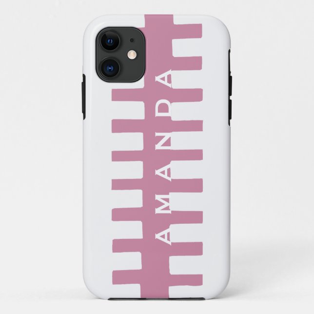Capa Para iPhone 11 Padrão Exclusivo de Nome Personalizado CUTE (Verso)