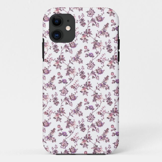 Capa Para iPhone 11 Padrão Floral (Verso)