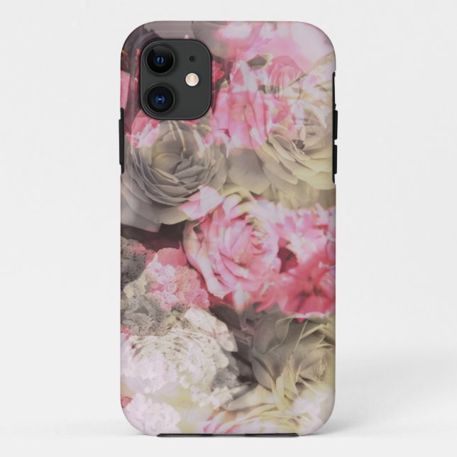 Capa Para iPhone 11 Padrão Floral (Verso)