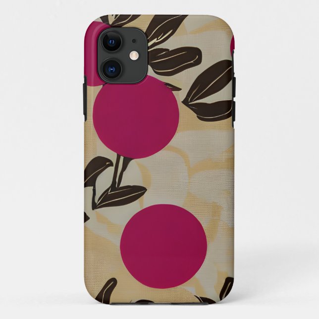 Capa Para iPhone 11 Padrão Floral bonito (Verso)