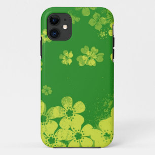 Capa Para iPhone 11 padrão floral de colheita de verdes limões