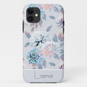 Capa Para iPhone 11 Padrão floral elegante.