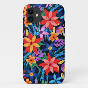 Capa Para iPhone 11 Padrão Floral Exótico Colorido-68578
