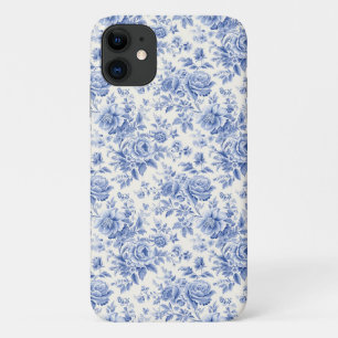 Capa Para iPhone 11 padrão floral francês