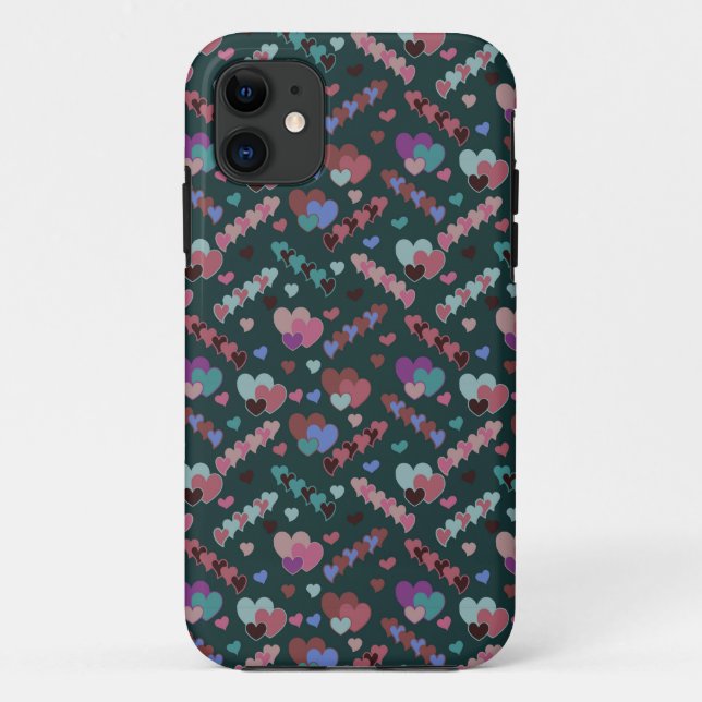 Capa Para iPhone 11 Padrão Floral legal (Verso)