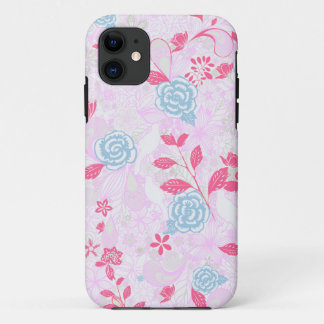 Capa Para iPhone 11 Padrão floral pastel colorido fofo