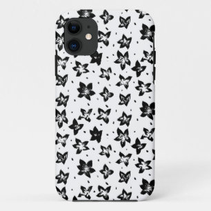 Capa Para iPhone 11 Padrão Floral Reconstruído - Gótico acromático