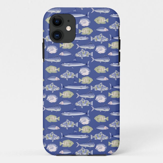 Capa Para iPhone 11 Padrão Floral Único (Verso)