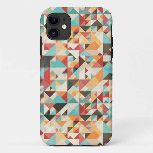Capa Para iPhone 11 Padrão Geométrico (Verso)