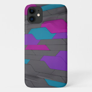 Capa Para iPhone 11 Padrão Geométrico Abstrato Moderno e Elegante