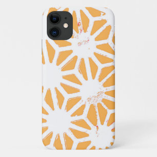 Capa Para iPhone 11 Padrão geométrico amarelo