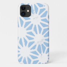 Capa Para iPhone 11 Padrão geométrico azul claro
