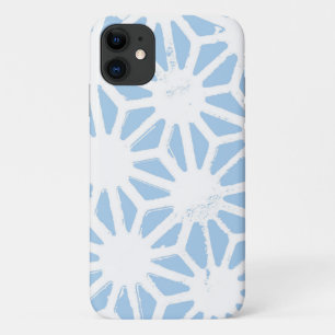 Capa Para iPhone 11 Padrão geométrico azul claro