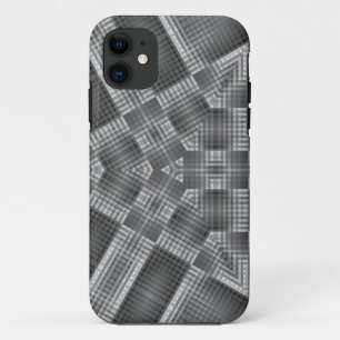 Capa Para iPhone 11 Padrão Geométrico da cinza