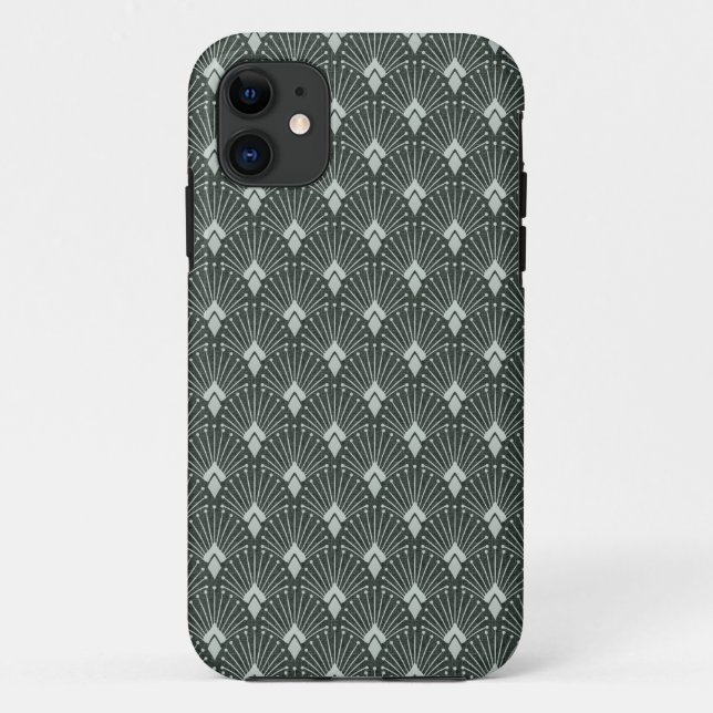 Capa Para iPhone 11 padrão geométrico de na moda, deco de arte. (Verso)