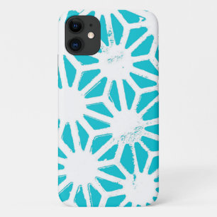 Capa Para iPhone 11 Padrão geométrico do Aqua